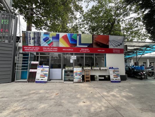 Sơn băng Đại lý Tấm nhựa lấy sáng polycarbonate uy tín