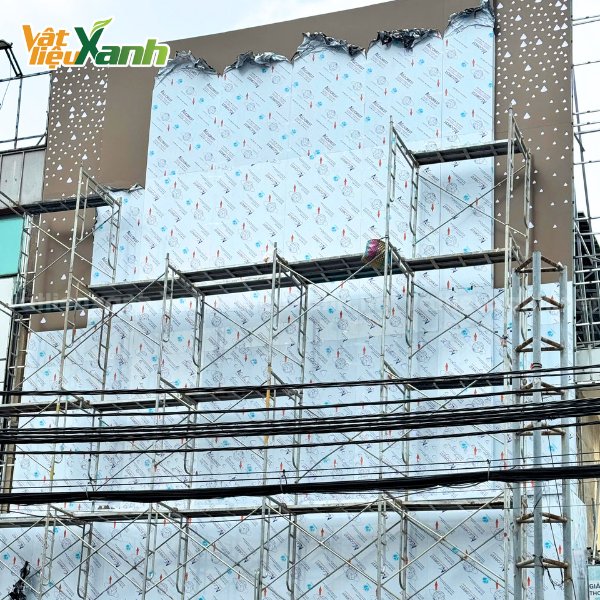 mat dung alu Thi công mặt dựng bằng tấm Alu