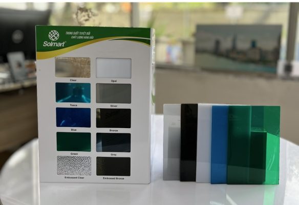 bang mau tam lop lay sang poly Bảng màu sắc tấm lợp lấy sáng