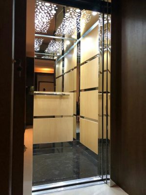 trang tri thang may bang mica guong tang su sang trong Trang trí thang máy bằng mica gương