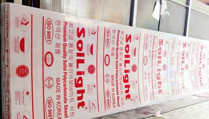 Tấm Polycarbonate ESD chống tĩnh điện SolLight