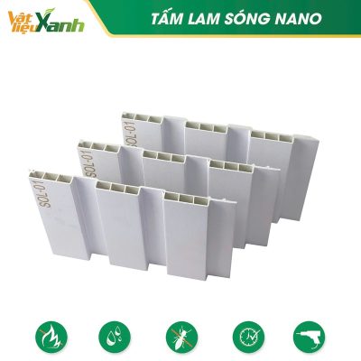 Tấm lam sóng nhựa 3 sóng ốp tường, trần mã SOL 01 Tấm lam sóng nhựa 3 sóng ốp tường, trần mã SOL 01