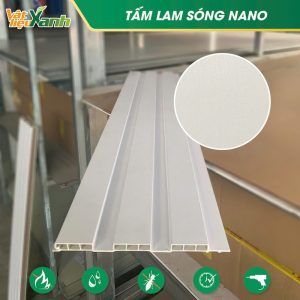 Tấm ốp lam sóng 3 sóng ốp tường, trần SOL 01