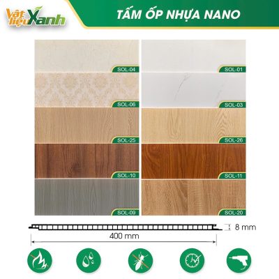 bảng màu và vân gỗ các loại tấm ốp nano khác bảng màu và vân gỗ các loại tấm ốp nano khác
