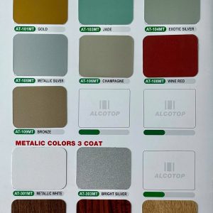 Bang mau Aluminium Alcotop mau kim loai Metalic Colors Bảng màu Aluminium Alcotop màu kim loại (Metalic Colors)