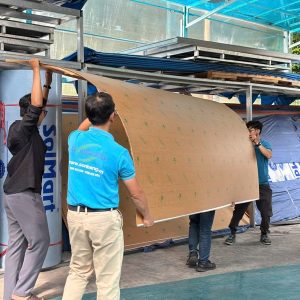 Tam mica chochen Acrylic xanh Tấm mica Acrylic thương hiệu chochen tại Vật Liệu Xanh