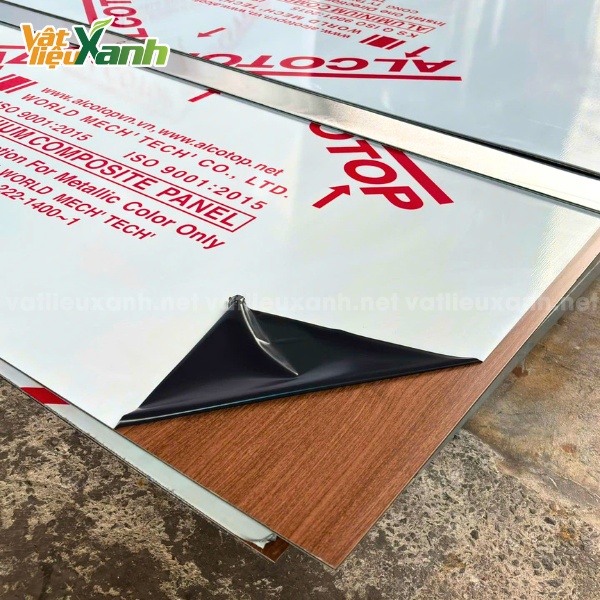 tam alu alcotop van go Tấm Alu Alcotop vân gỗ
