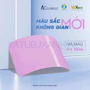 alu Alcorest bong mau hong nhat ma VLX GV 2046 alu Alcorest bóng màu hồng nhạt mã VLX GV 2046