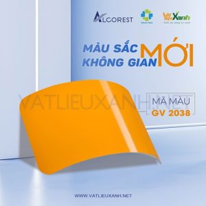 alu Alcorest bong mau vang ma VLX GV 2038 alu Alcorest bóng màu vàng mã VLX GV 2038