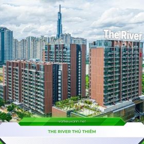 Tấm ốp Alu Alcorest mặt tiền The River Thủ Thiêm