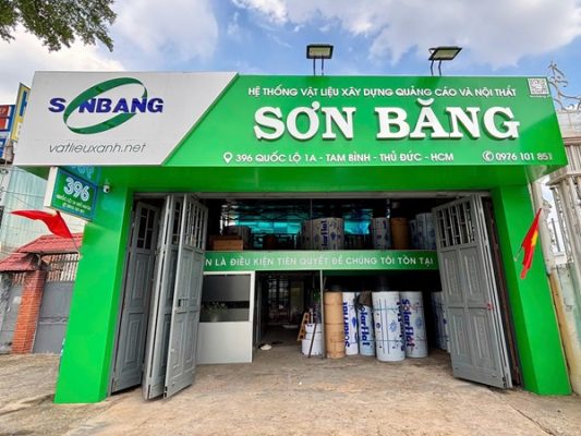 mặt tiền công ty sơn băng sử dụng tấm ốp aluminium mặt tiền công ty sơn băng sử dụng tấm ốp aluminium