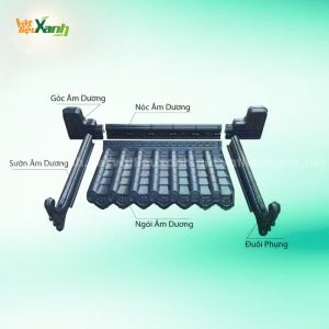 ngoi nhua am duong 2 Chi tiết hệ mái ngói nhựa âm dương