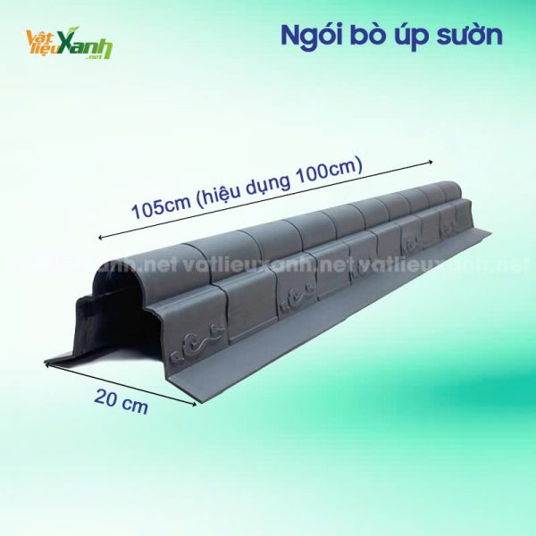 ngoi nhua am duong 6 Ốp sườn âm dương cho mái ngói nhựa