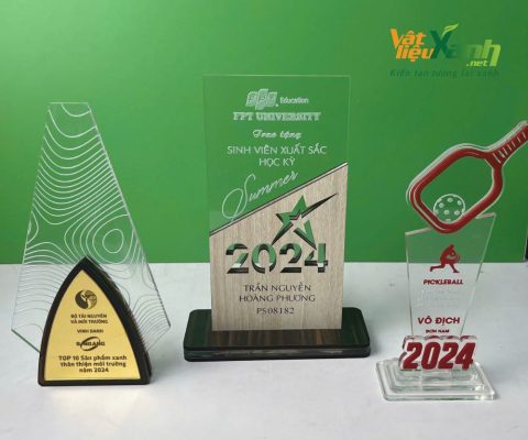 Gia công cúp Mica cho doanh nghiệp