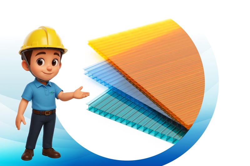 Tấm Polycarbonate Rỗng Ruột