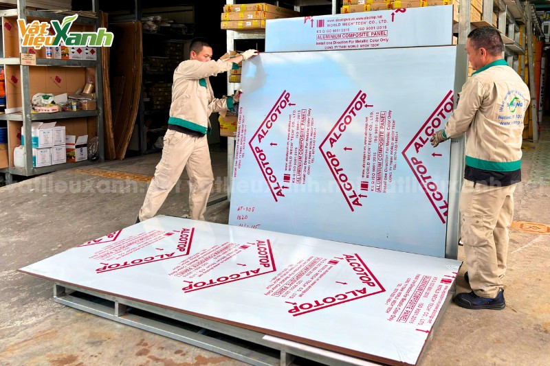 gia tam aluminium 7 Tấm Alu Alcotop Hàn Quốc bảo hành 20 năm