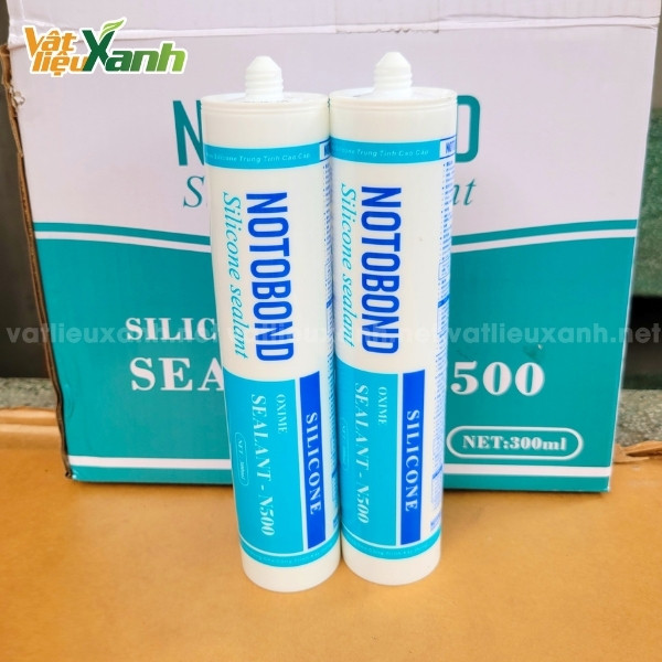 keo silicon chong tham noto n500 2 Chai keo silicone chống thấm NOTO N500 300ml