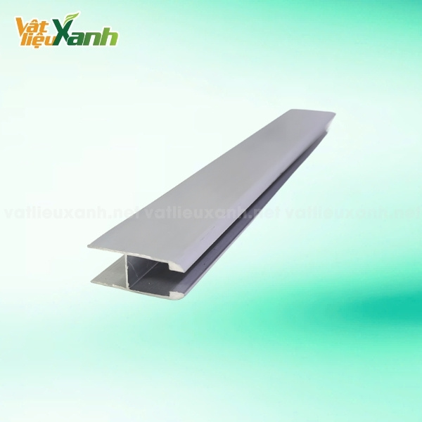 Nẹp nhôm chữ H nối tấm Poly nep nhom chu h noi tam poly