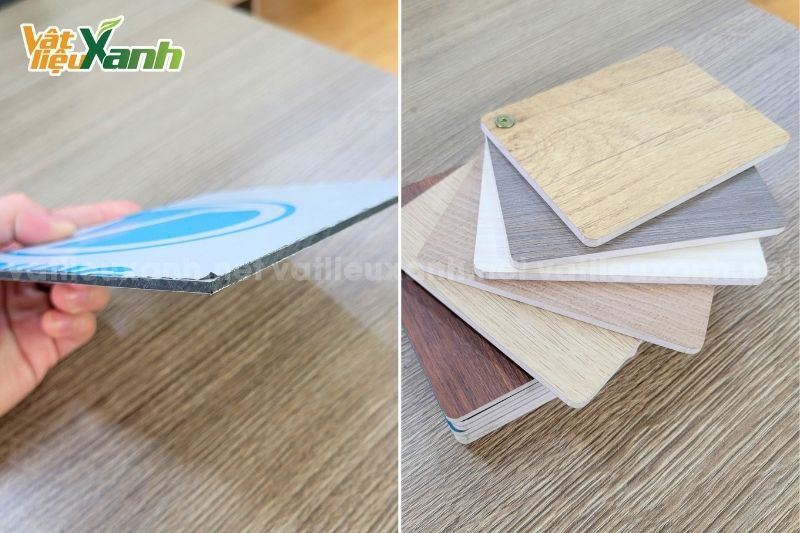 Tấm Alu vân gỗ và tấm PVC vân gỗ