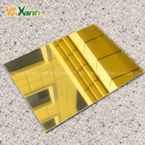 tam alu vang guong 3 Giá tấm Alu vàng gương