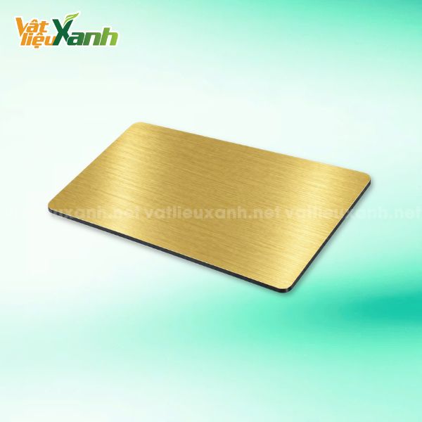 Tấm Alu vàng xước